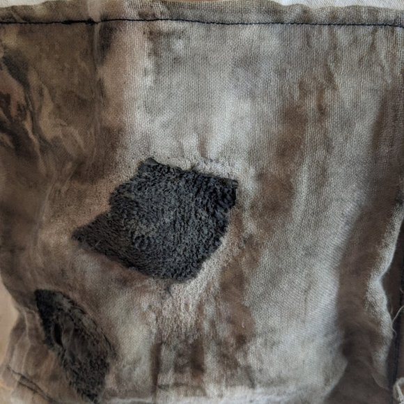 Jacket- upcycled and ecodyed with plants and rust. Size 3x - Picture 5 of 6